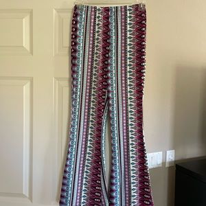 Cute Multicolored Papaya Bell Bottoms